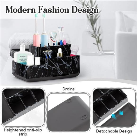 New - Toothbrush Holder,Bathroom Organizer, Multifunctional Storage - Picture 8 of 8